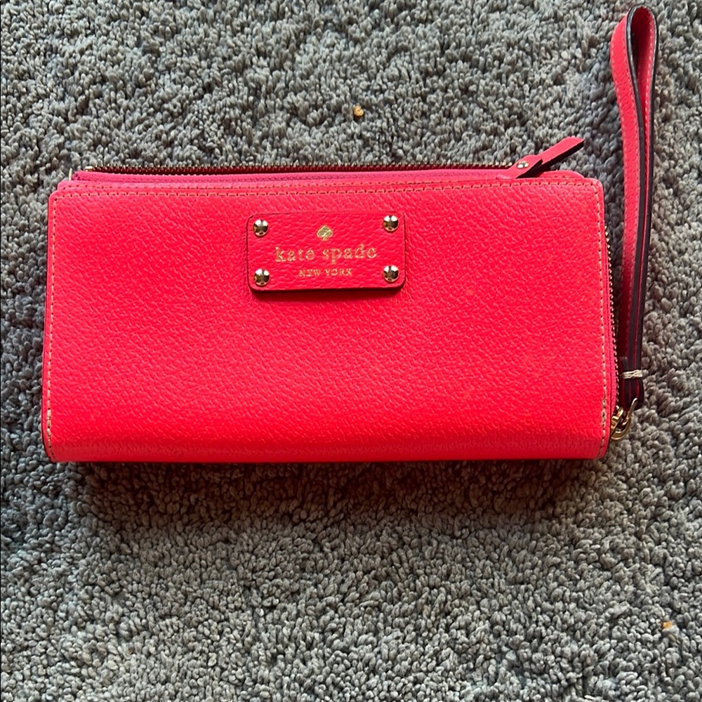 Kate Spade Bright Pink Wristlet Wallet